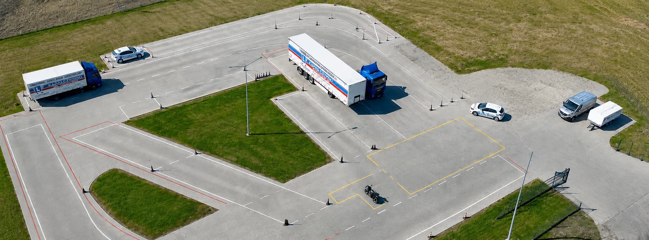 Plac manewrowy ośrodka szkolenia kierowców Kapałczyński